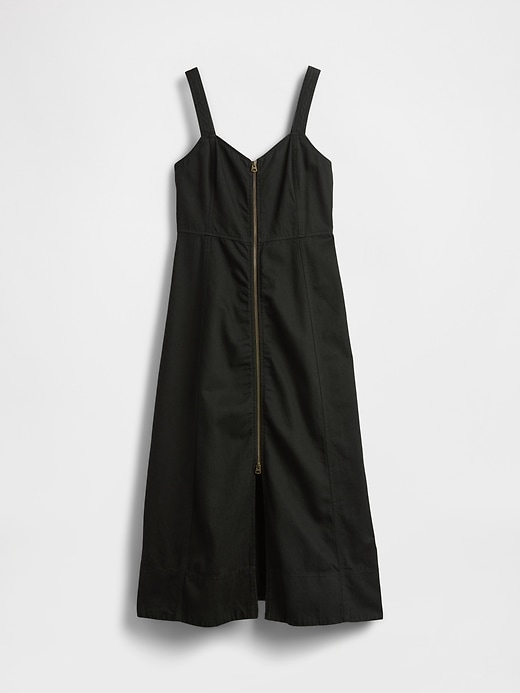Image number 7 showing, UltraSoft Denim Zip-Front Maxi Dress