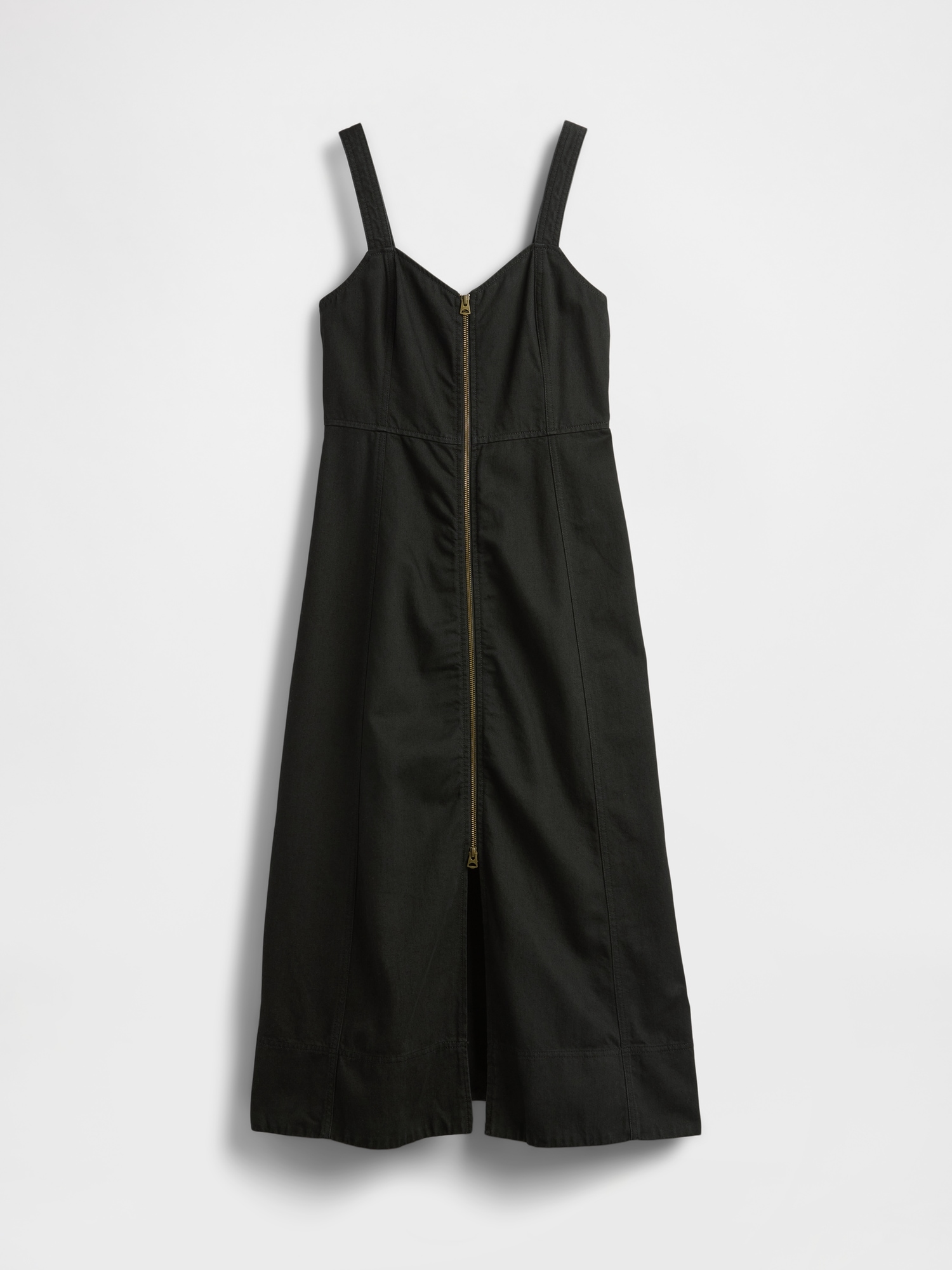 Женское платье Gap UltraSoft Denim Maxi, цвет: Чёрный варёный — фото 4