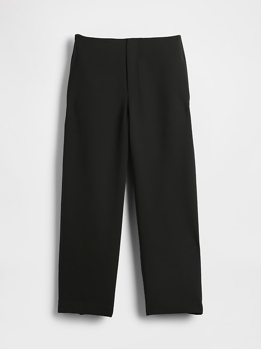 Image number 8 showing, High Rise Twill Straight Ankle Pants