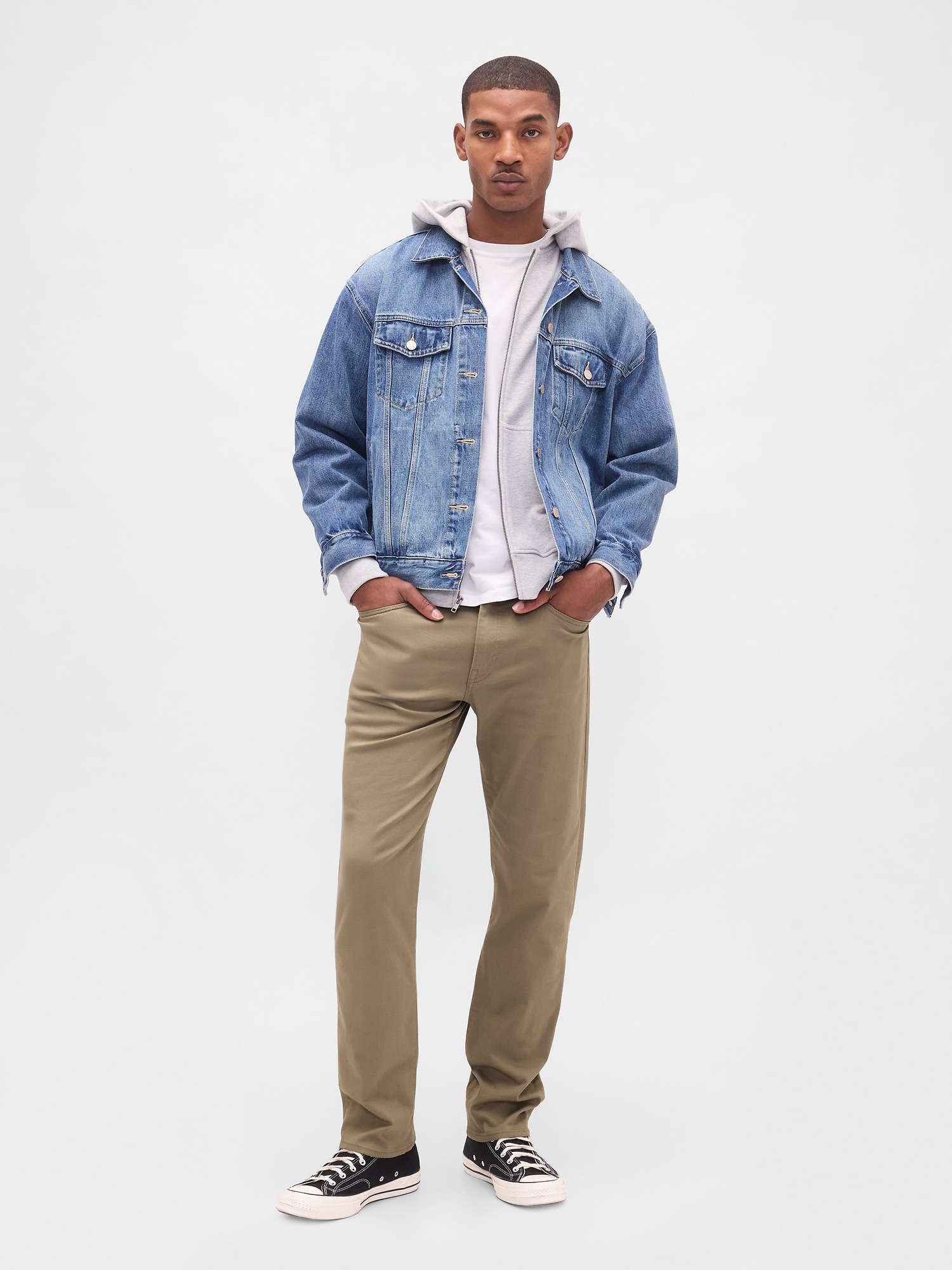City Jeans in Straight Fit - Flannel Taupe