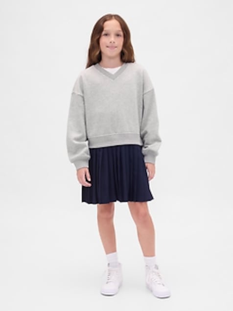 Kids VintageSoft Pleated Sweatshirt Dress