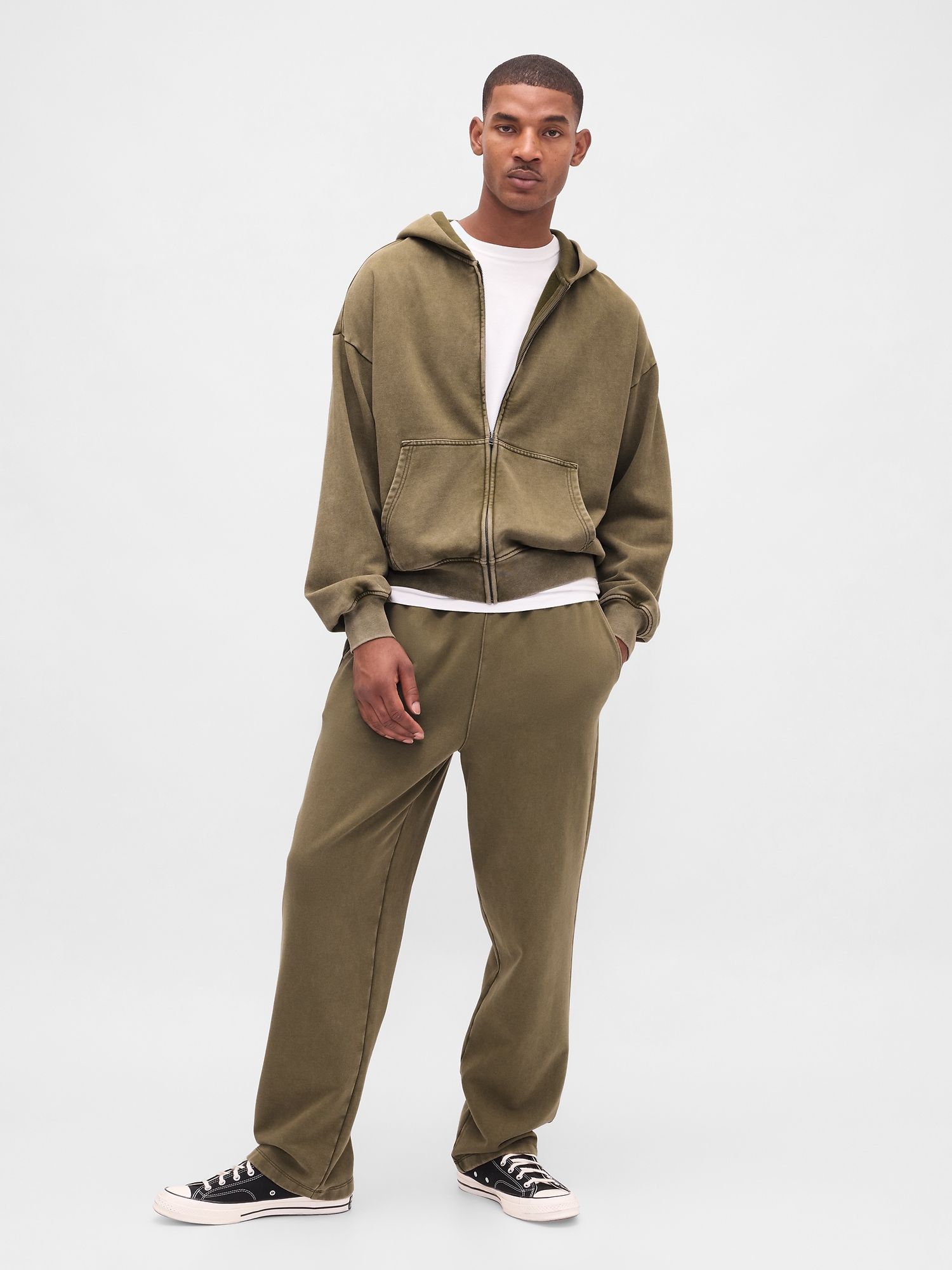 Gap Heavyweight Relaxed Sweatpants In Green