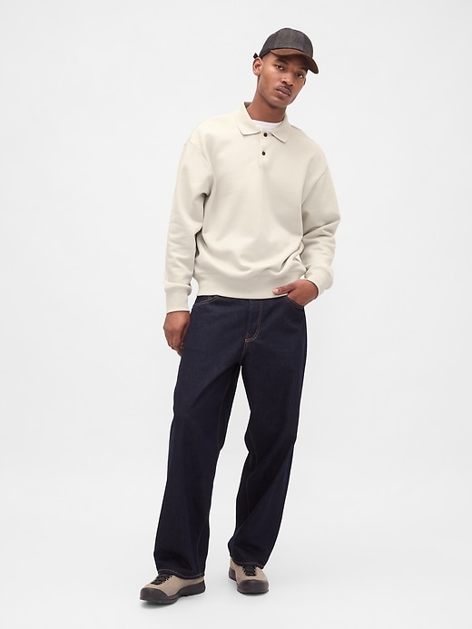 Image number 2 showing, Heavyweight Oversized Polo Sweatshirt
