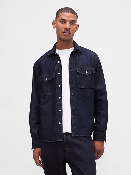 Image number 1 showing, UltraSoft Denim Relaxed Shirt