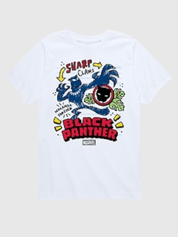 Toddler Marvel Black Panther Doodle Short Sleeve Graphic Tee