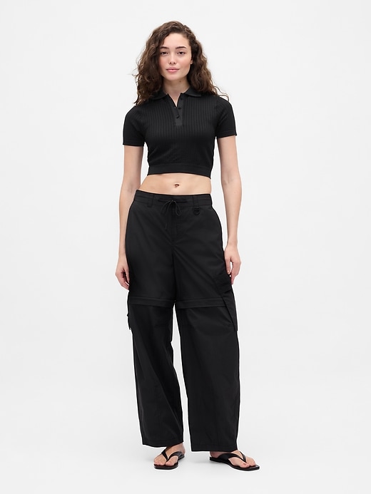 Image number 1 showing, Gap × BÉIS Convertible Cargo Barrel Pants