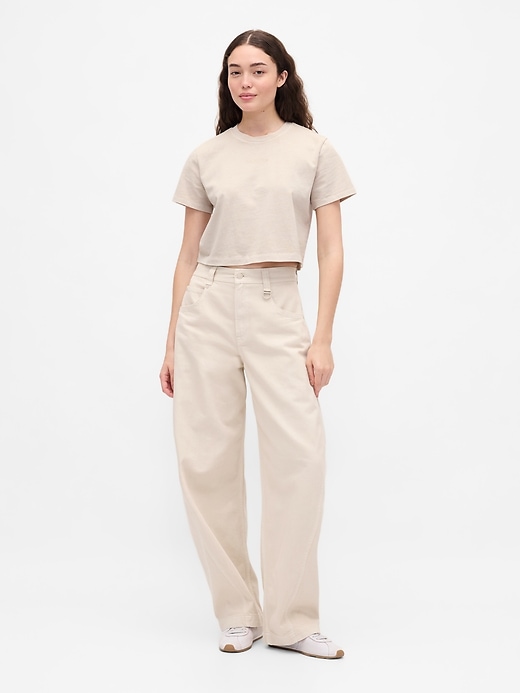 Image number 1 showing, Gap × BÉIS High Rise Barrel Jeans