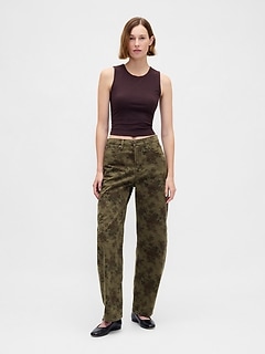 High Rise Barrel Jeans