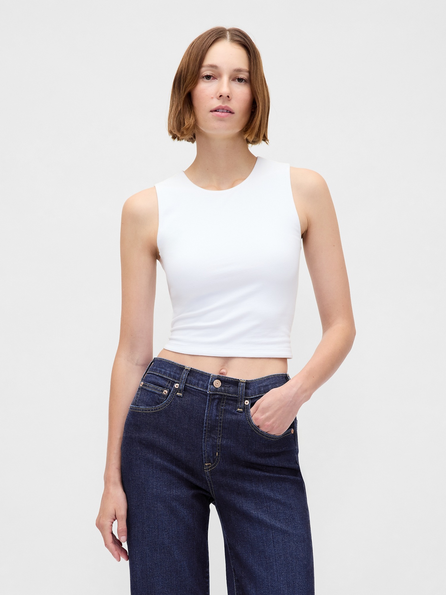 Женские джинсы Gap High Rise Relaxed Flare Jeans — фото 8
