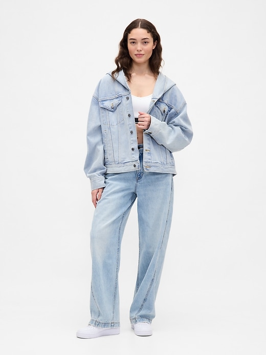 Image number 3 showing, Gap × BÉIS Oversized Denim Jacket