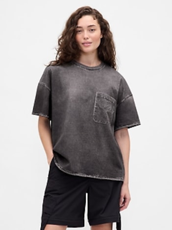 Gap × BÉIS Knit Denim Pocket T-Shirt