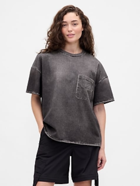 Gap × BÉIS Knit Denim Pocket T-Shirt