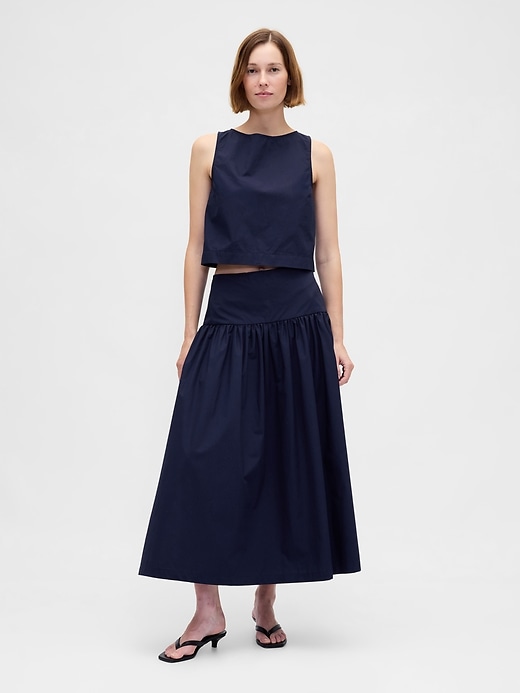 Image number 3 showing, Boatneck Shell Crop Tank Top