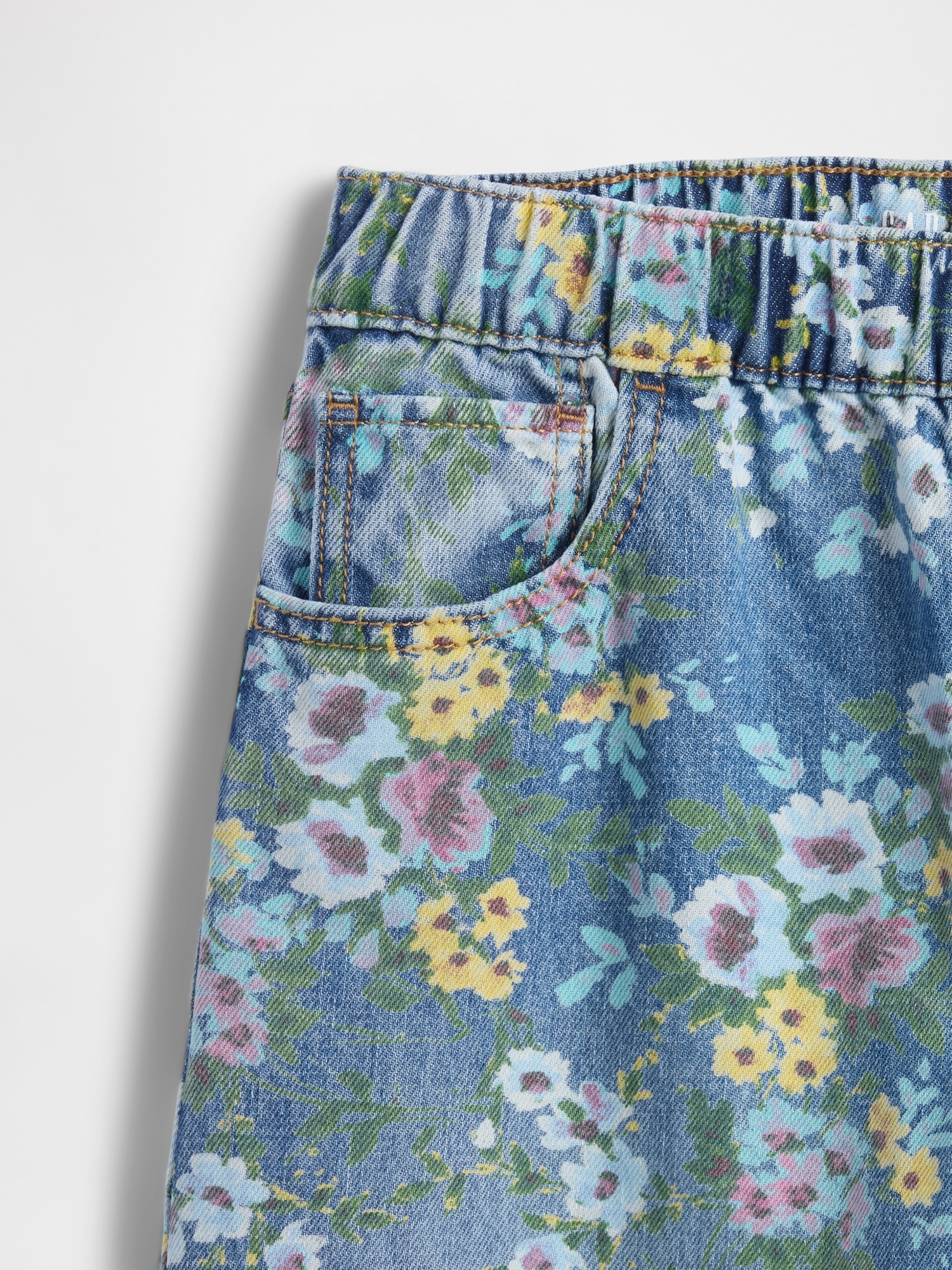 Детские джинсы Gap Kids Floral Easy Baggy Jeans — фото 5