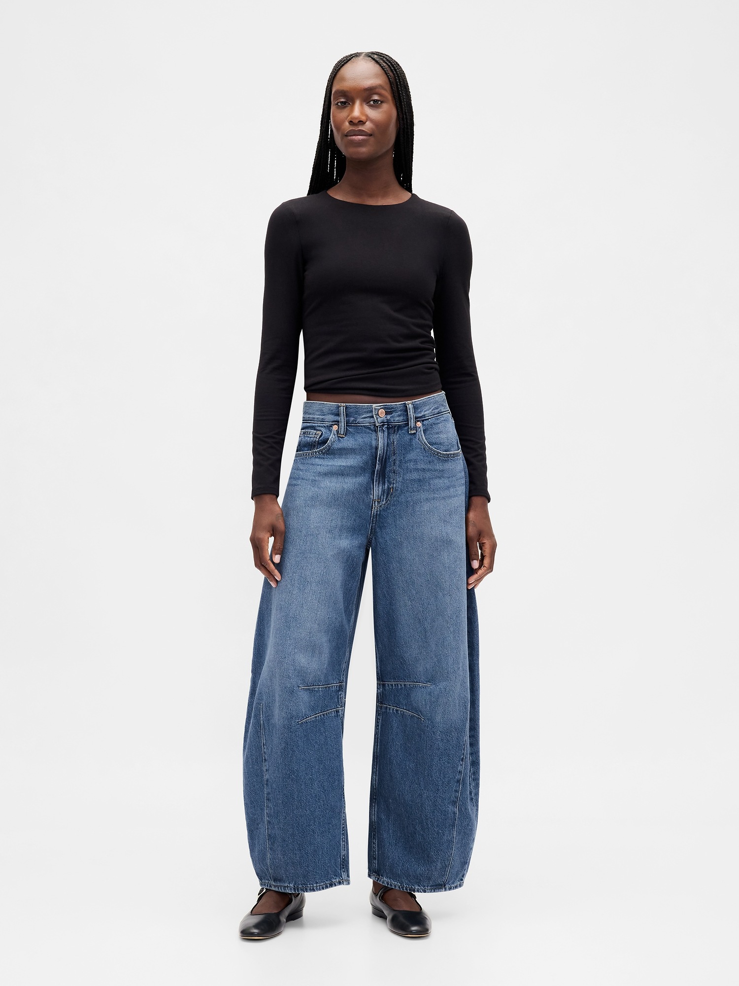 Женские джинсы Gap High Rise UltraSoft Belted Horseshoe Jeans