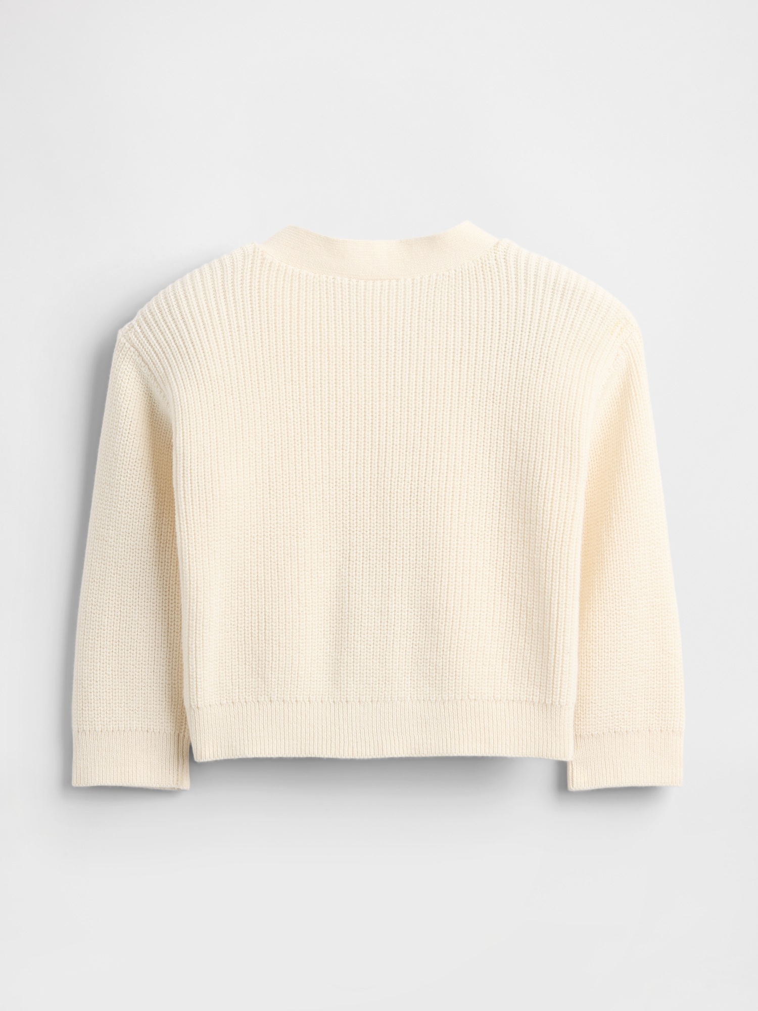 Кардиган Gap Bear Pocket Cardigan Sweater для малышей, цвет: Слоновая кость морозный — фото 2