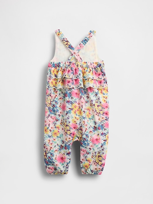 Image number 2 showing, Baby Ruffle-Back Floral One-Piece