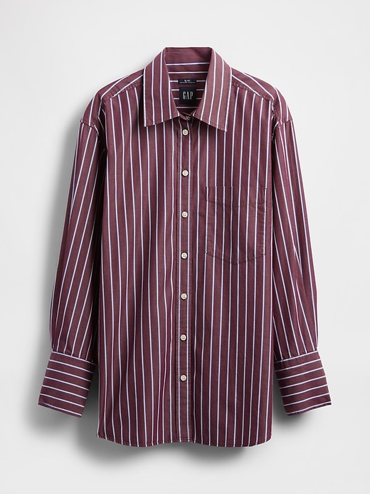 Image number 4 showing, Organic Cotton Poplin Big Shirt