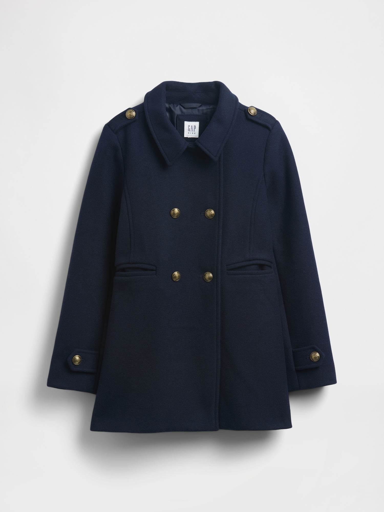 Kids Wool-Blend Peacoat