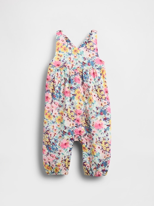 Image number 1 showing, Baby Ruffle-Back Floral One-Piece