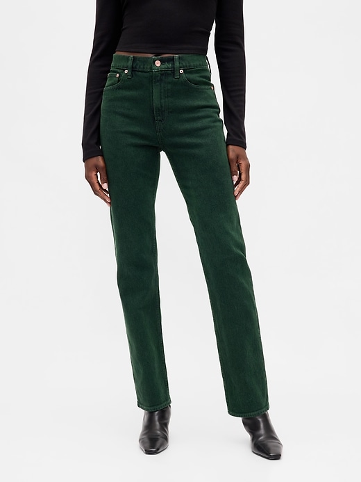 Image number 2 showing, High Rise '90s Straight Jeans