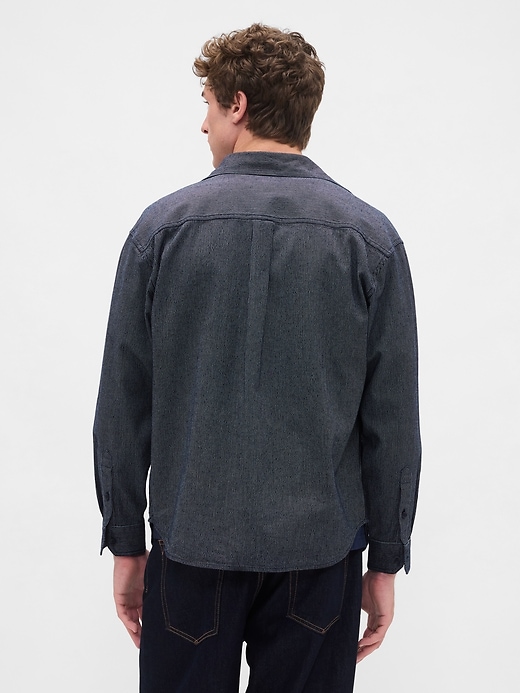 Image number 3 showing, Denim Stripe Big Shirt