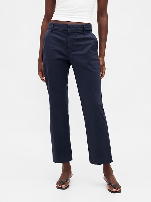 Image number 2 showing, Mid Rise Straight Khakis