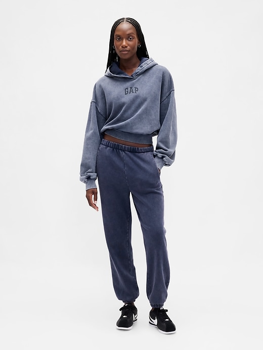 Image number 4 showing, VintageSoft Crop Logo Hoodie