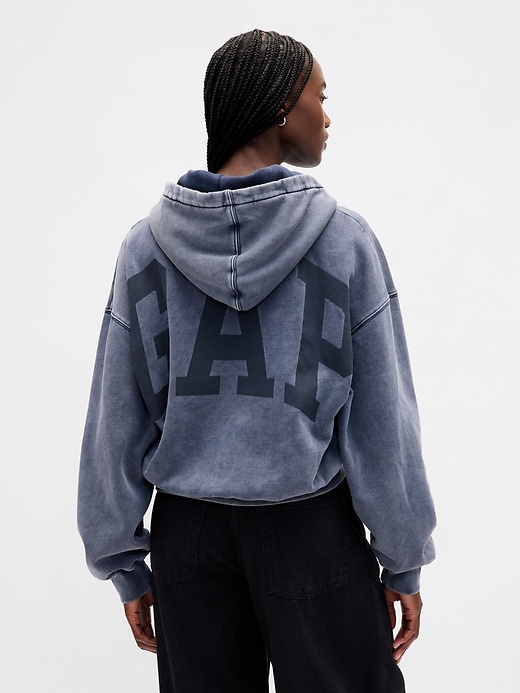 Image number 3 showing, VintageSoft Crop Logo Hoodie