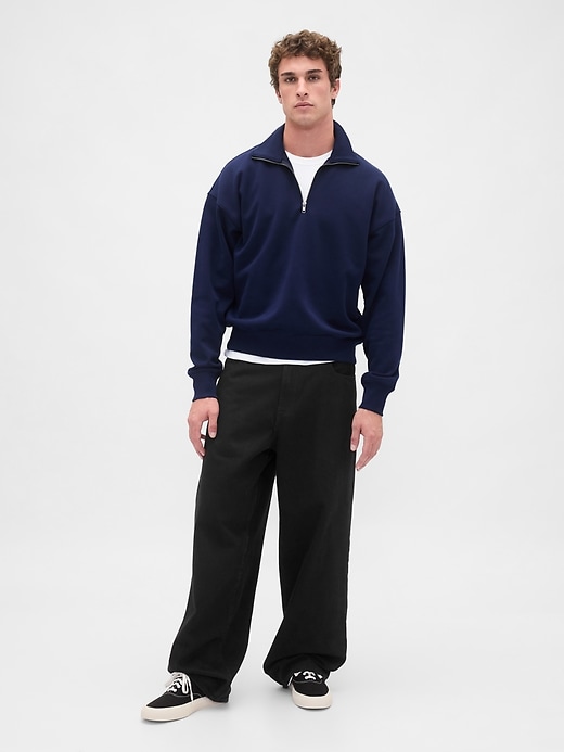 Image number 2 showing, Heavyweight Oversized Quarter-Zip Pullover