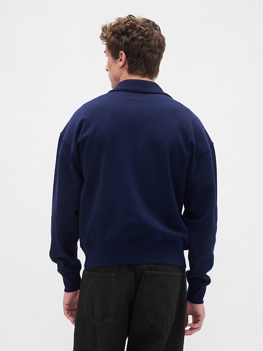 Image number 3 showing, Heavyweight Oversized Quarter-Zip Pullover