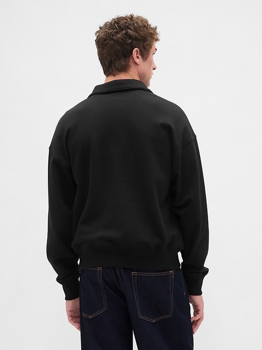 Image number 3 showing, Heavyweight Oversized Quarter-Zip Pullover
