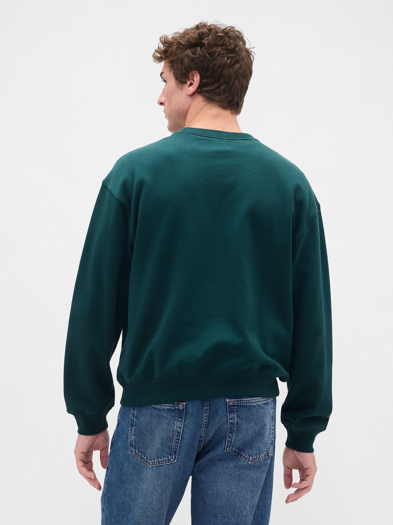 Мужские худи Gap Adult Heavyweight Oversized Logo Sweatshirt — фото 3