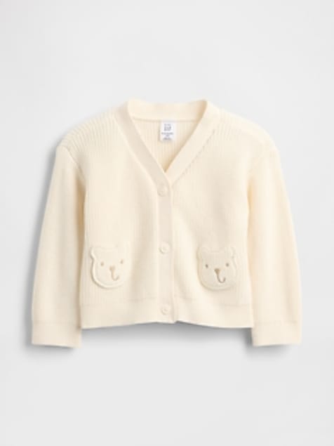 Baby Bear Pocket Cardigan Sweater