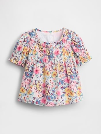 Baby & Toddler Smocked Floral Top