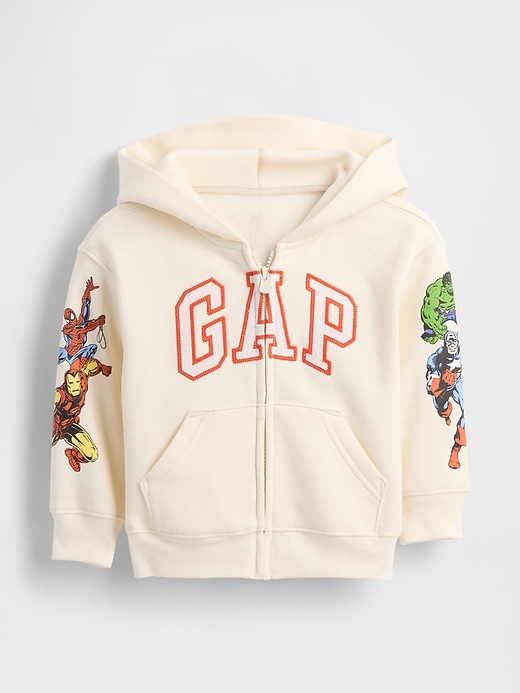 Image number 1 showing, Baby & Toddler VintageSoft Marvel Logo Zip Hoodie