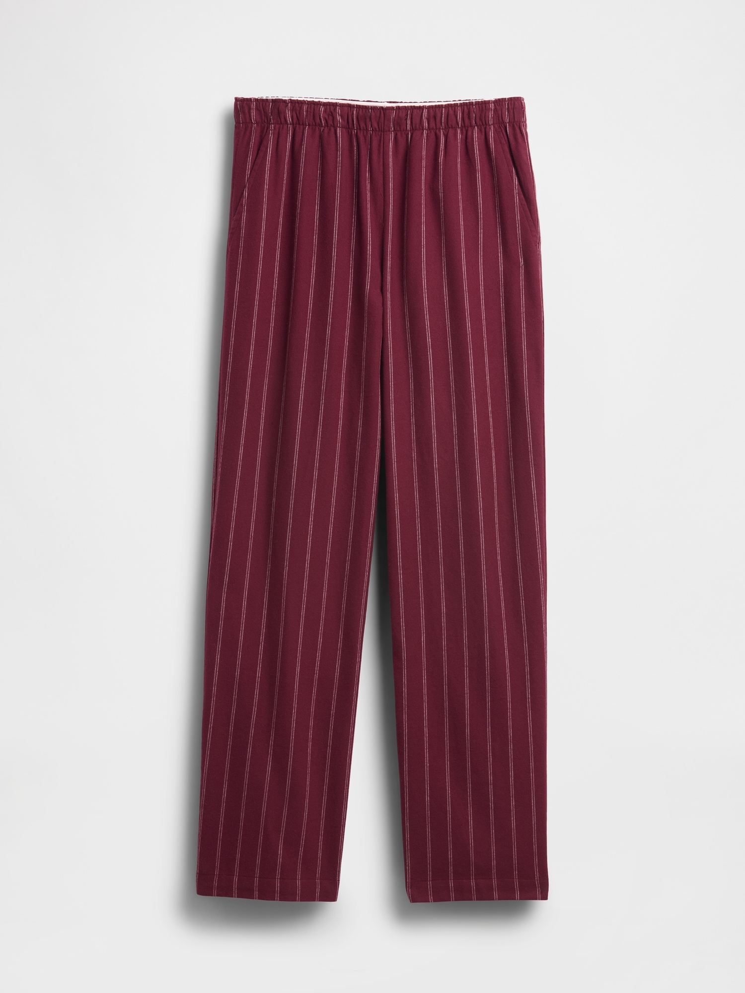 Softest Flannel PJ Pants - Purple Burgundy Stripe