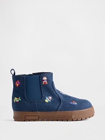 Toddler Vegan Suede High-Top Sneakers