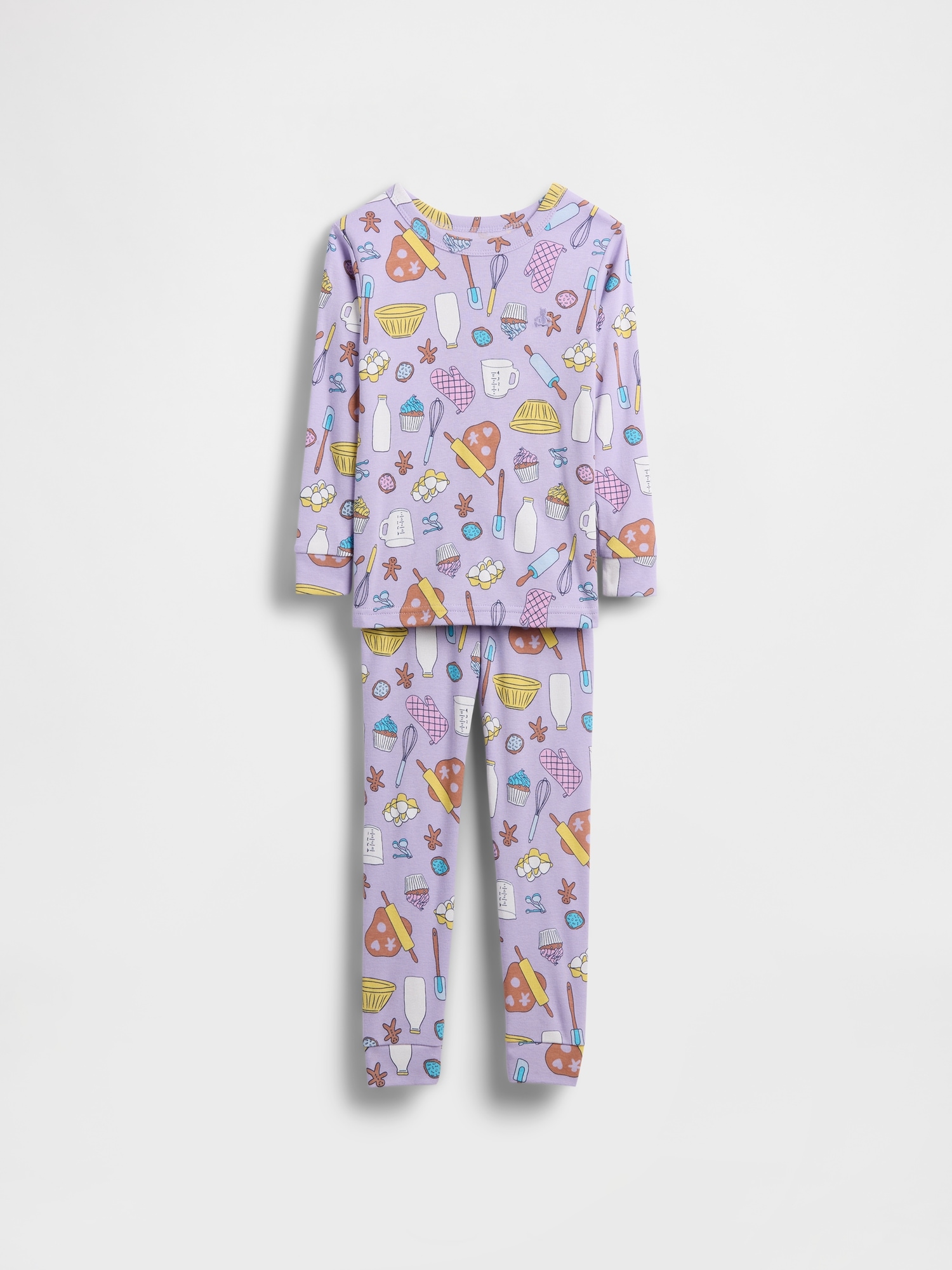 Baby & Toddler Organic Brushed Cotton PJ Set - Purple Lotus