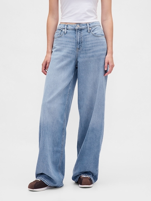Image number 2 showing, Mid Rise UltraSoft Baggy Jeans