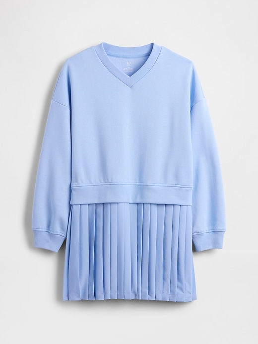 Image number 2 showing, Kids VintageSoft Pleated Sweatshirt Dress
