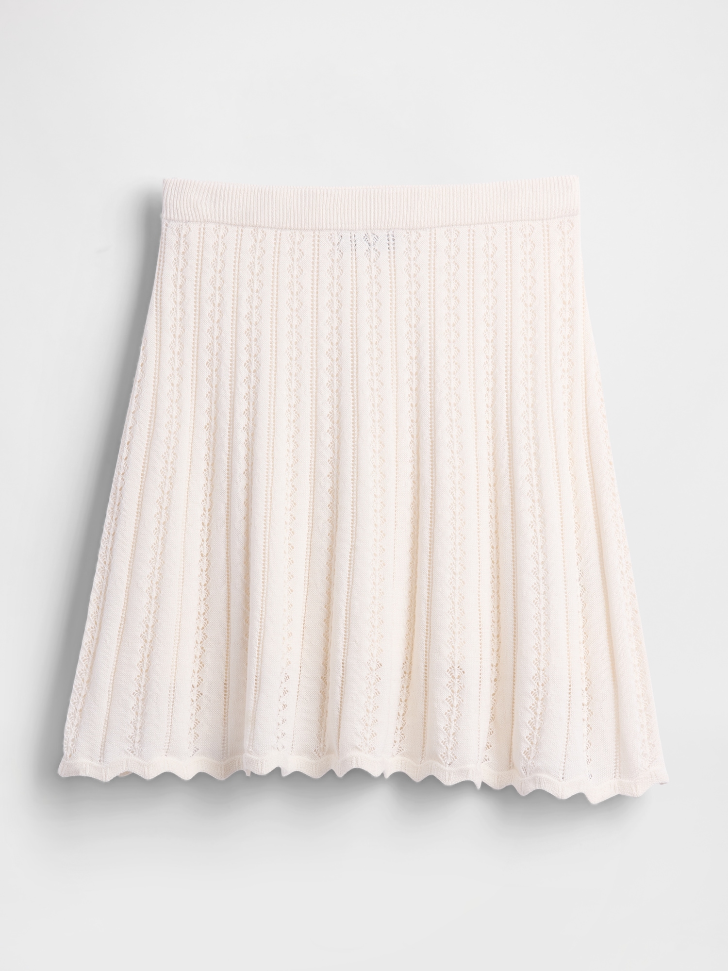Женские юбки Gap 100% Cotton Pointelle Mini Skirt — фото 4