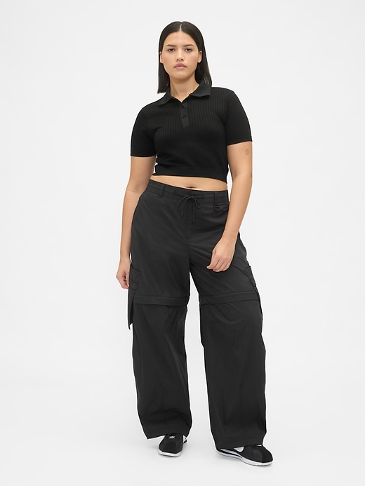 Image number 6 showing, Gap × BÉIS Convertible Cargo Barrel Pants