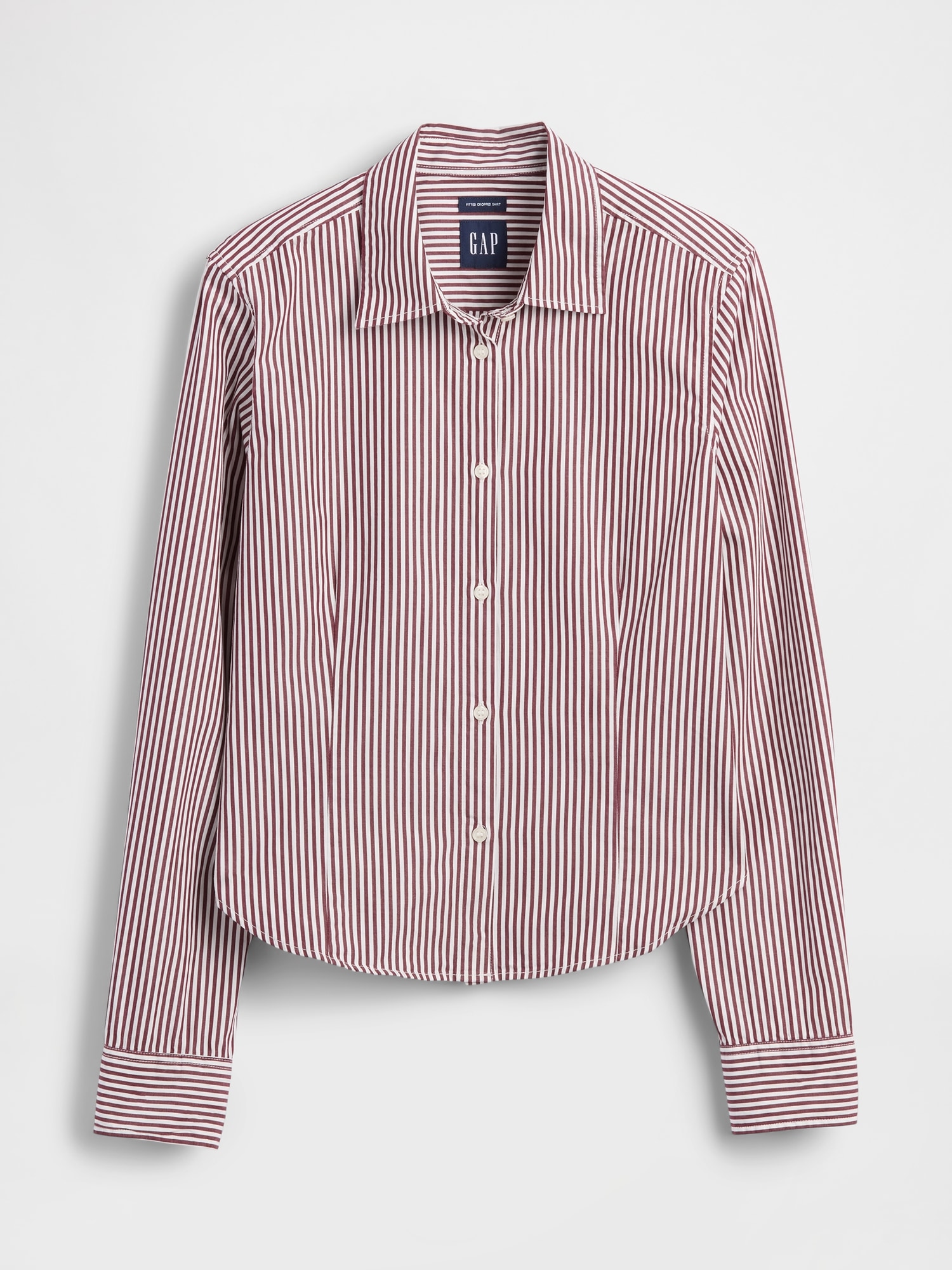 Organic Cotton Fitted Crop Shirt