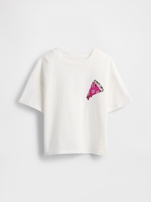 Image number 4 showing, Kids Oversized Flippy Sequin Graphic T-Shirt