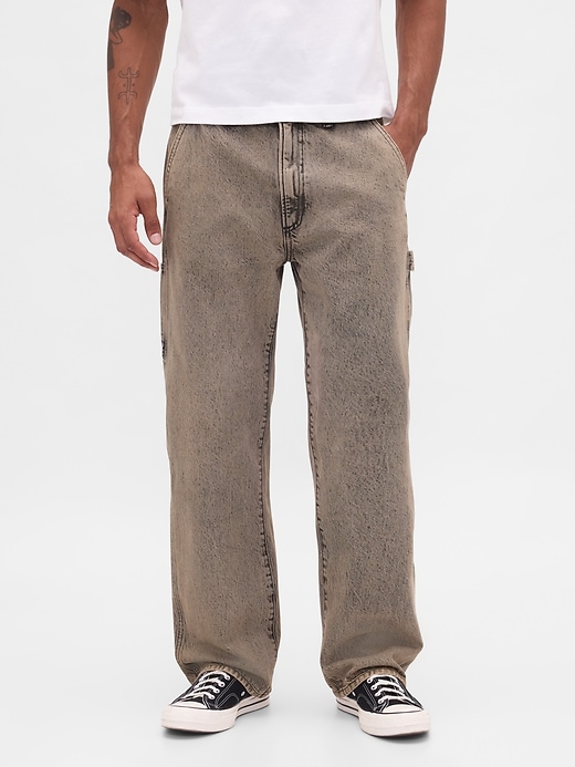 2 of 8 showing, with the color COFFEE BEAN of product '90s Loose Jeans
