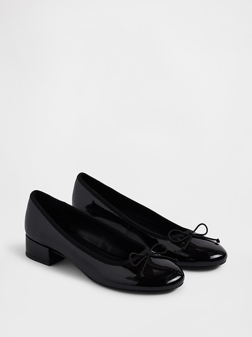 Image number 2 showing, Vegan Patent Leather Heels