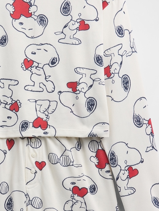 Image number 3 showing, Kids Snoopy Recycled PJ Short Set