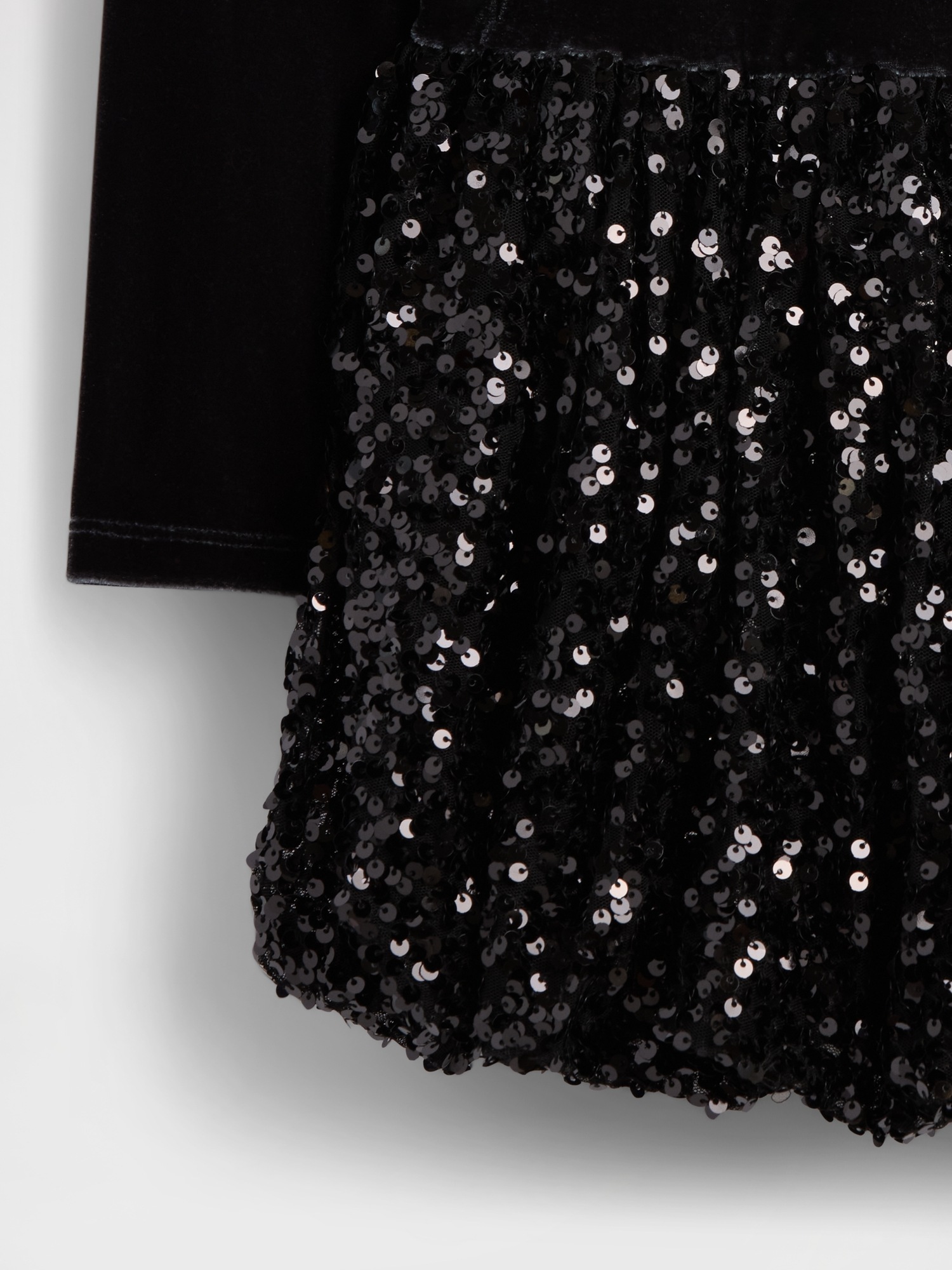 Gap Kids Mixed Media Sequin Bubble Dress — фото 4