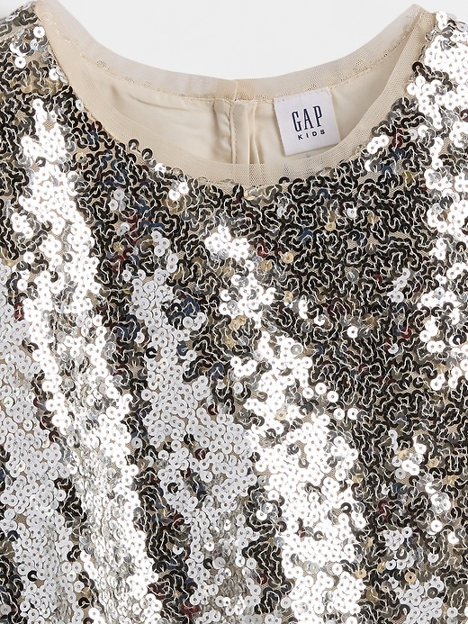 Image number 3 showing, Kids Sequin Bubble Top